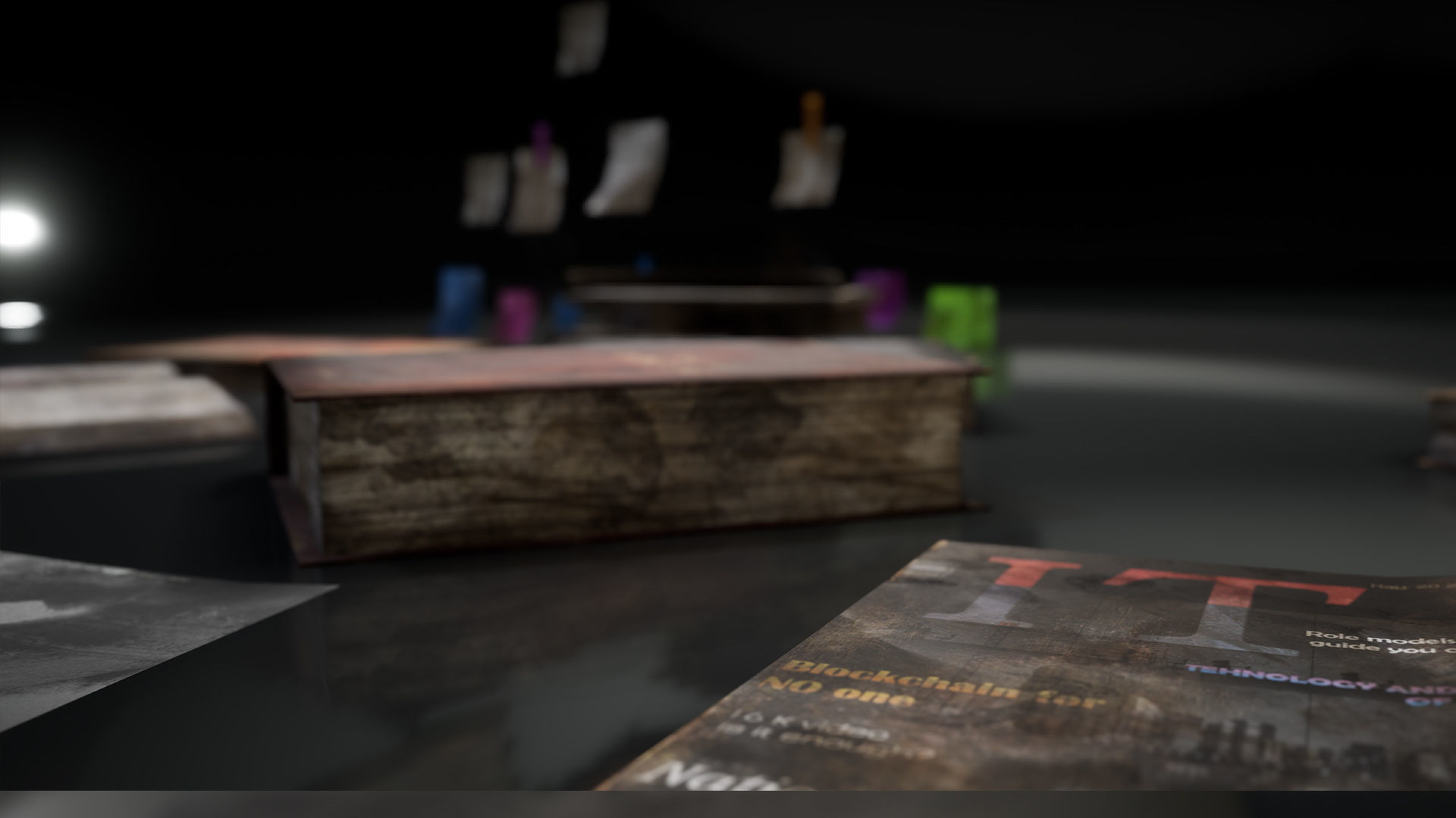 New and Old books - magazines - notes Low-poly 3D model_43