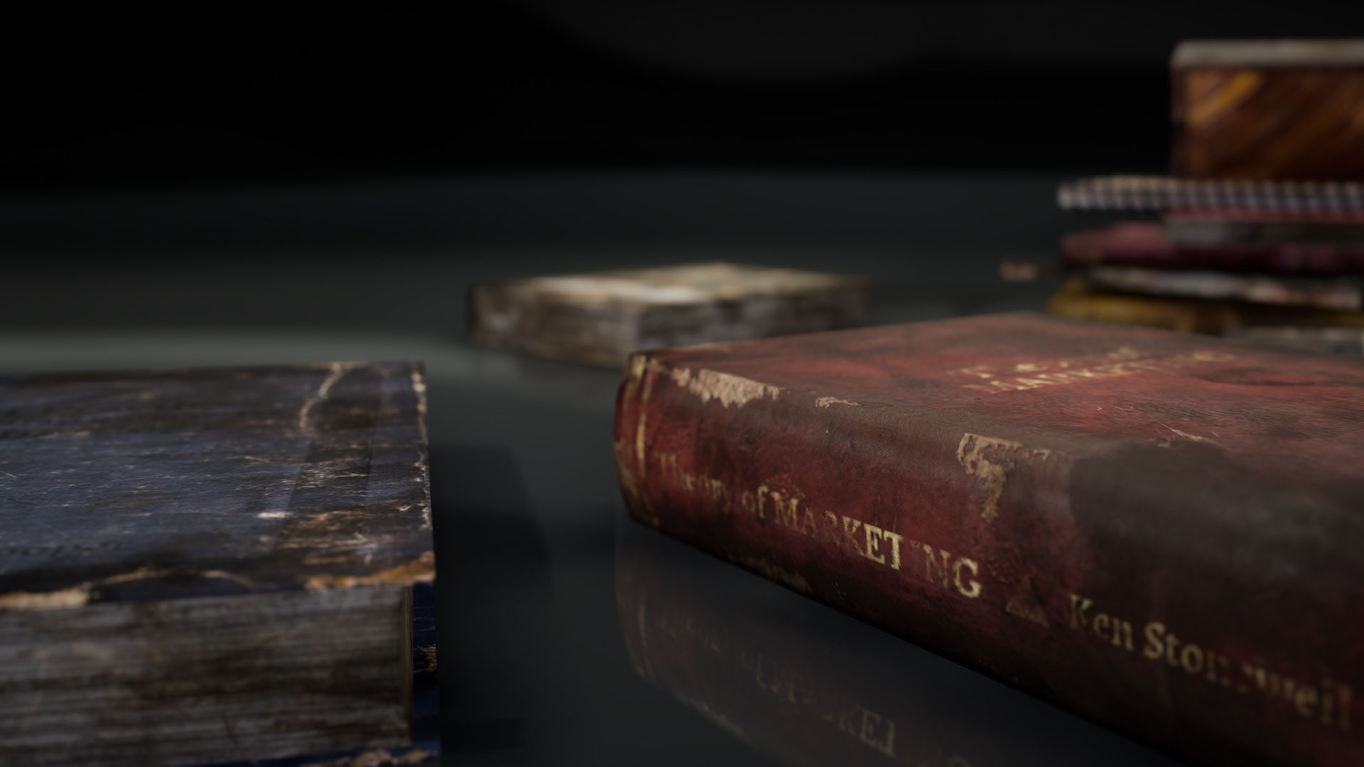 New and Old books - magazines - notes Low-poly 3D model_42