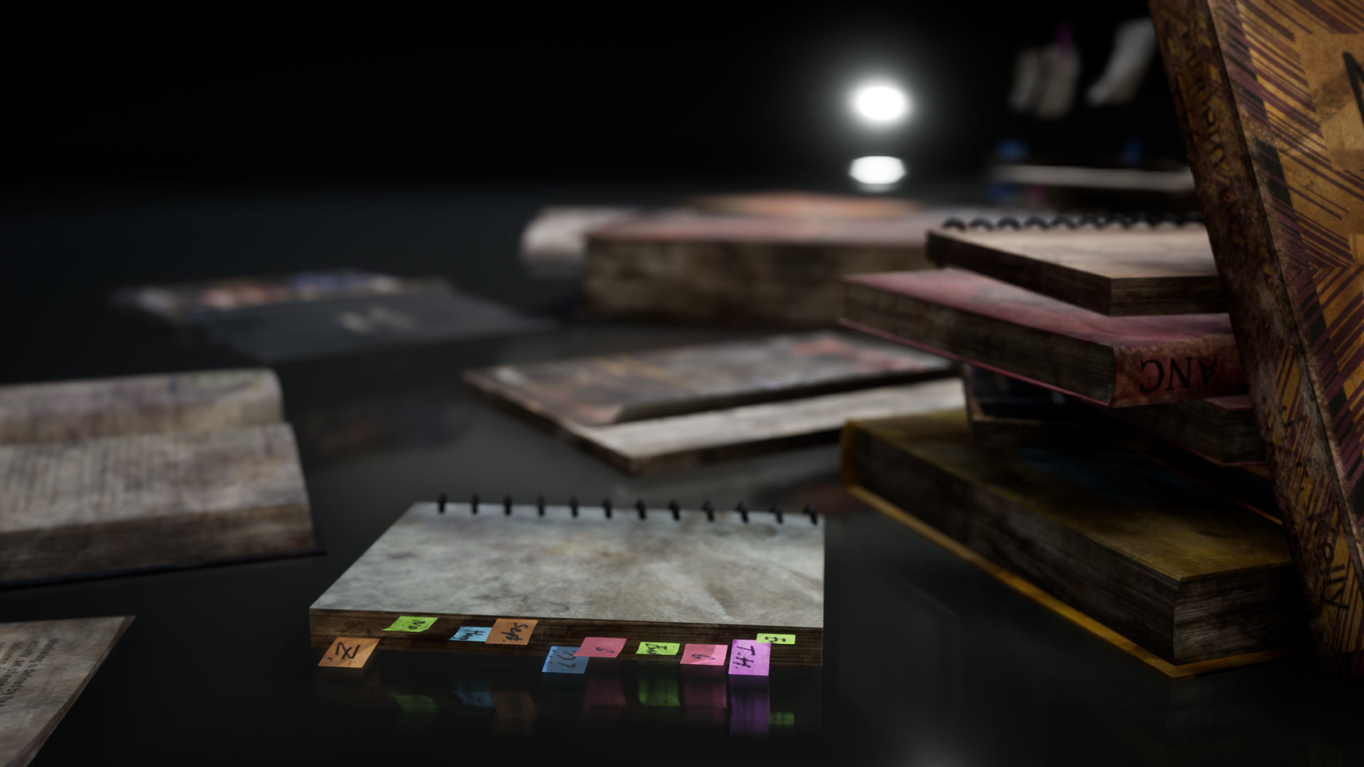 New and Old books - magazines - notes Low-poly 3D model_2