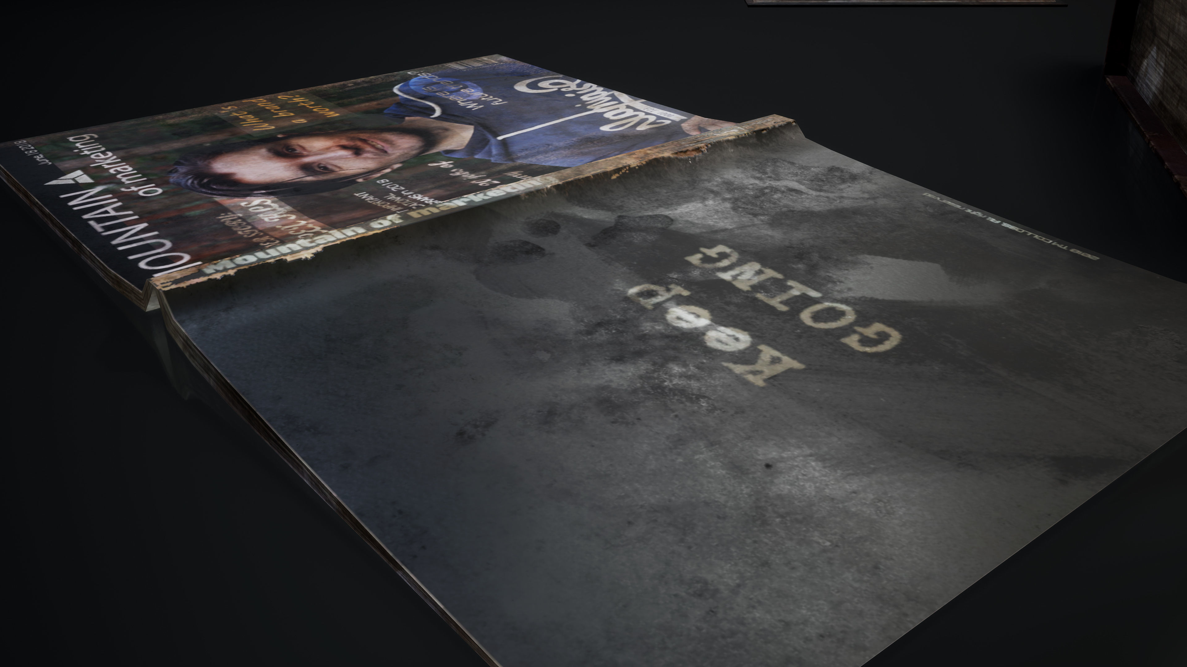 New and Old books - magazines - notes Low-poly 3D model_8