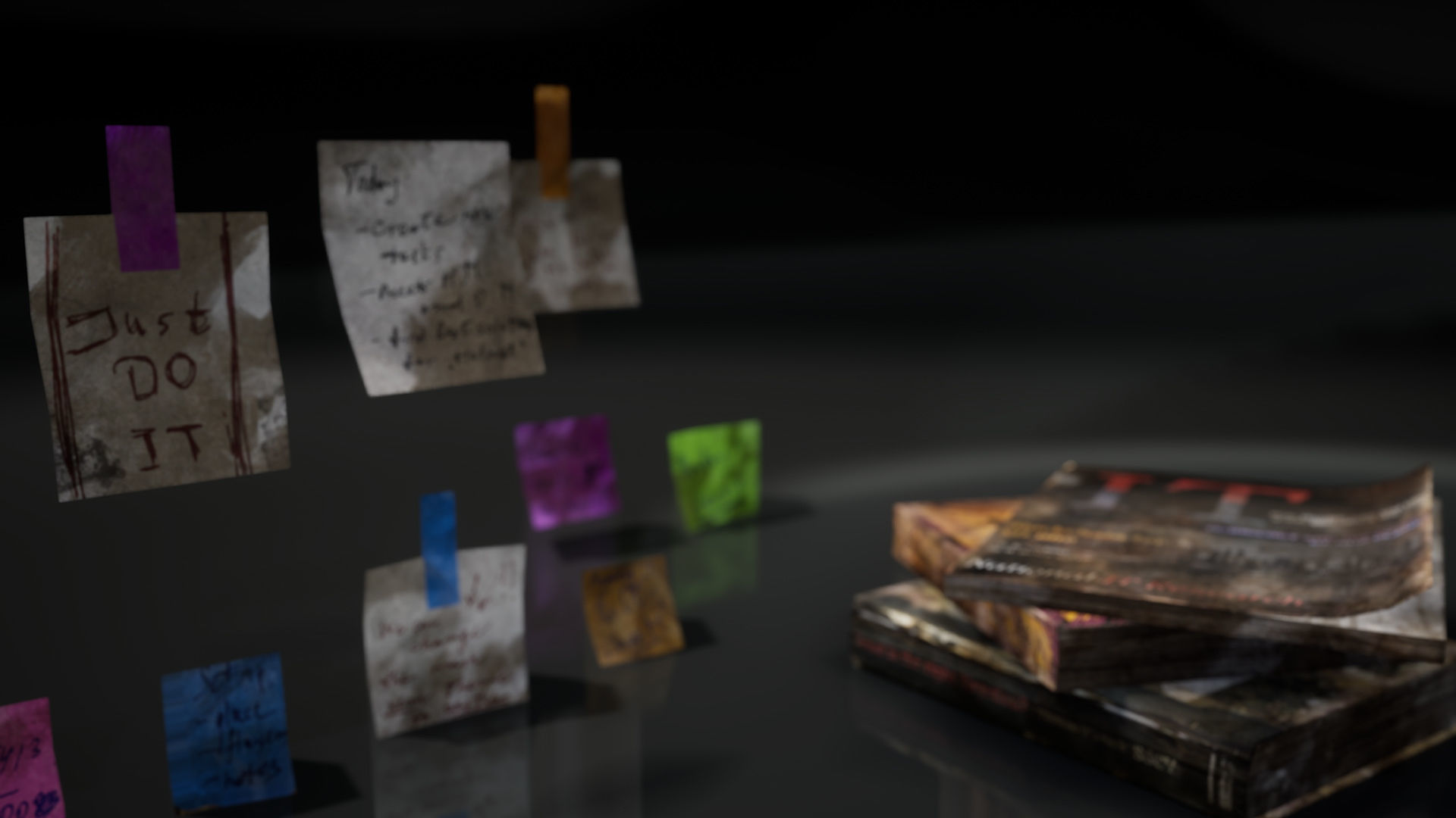 New and Old books - magazines - notes Low-poly 3D model_23