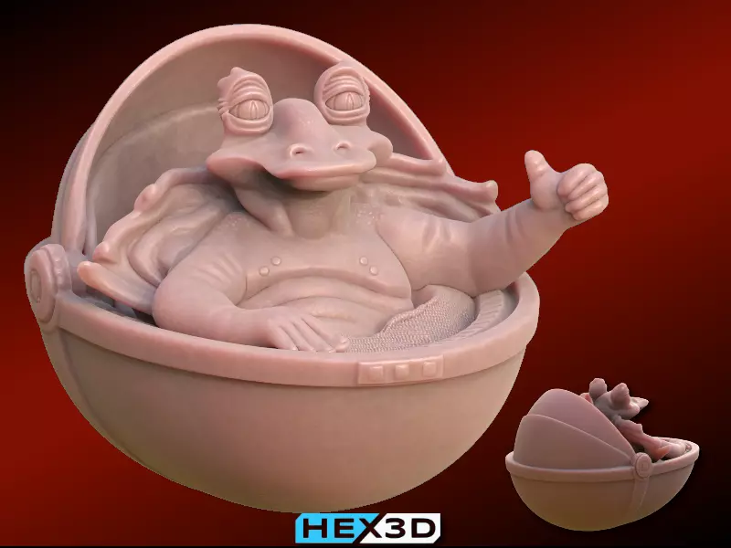 Baby JarJar 3D Print 3D model_0