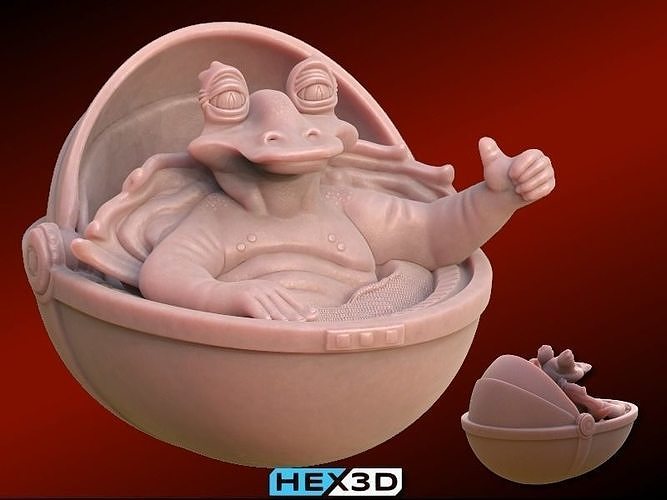 Baby JarJar 3D Print 3D model