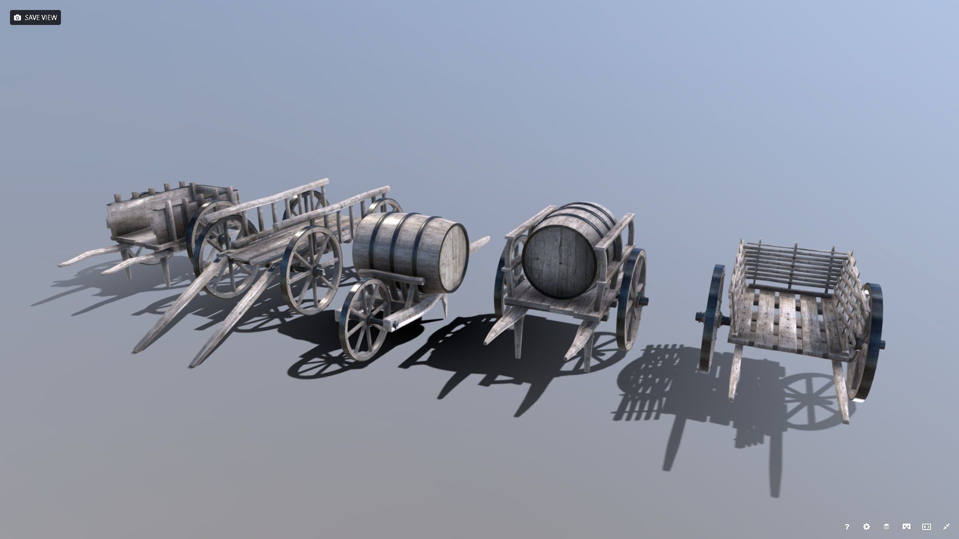 Medieval Multi-pack - Town Clutter 3D Model Collection_12