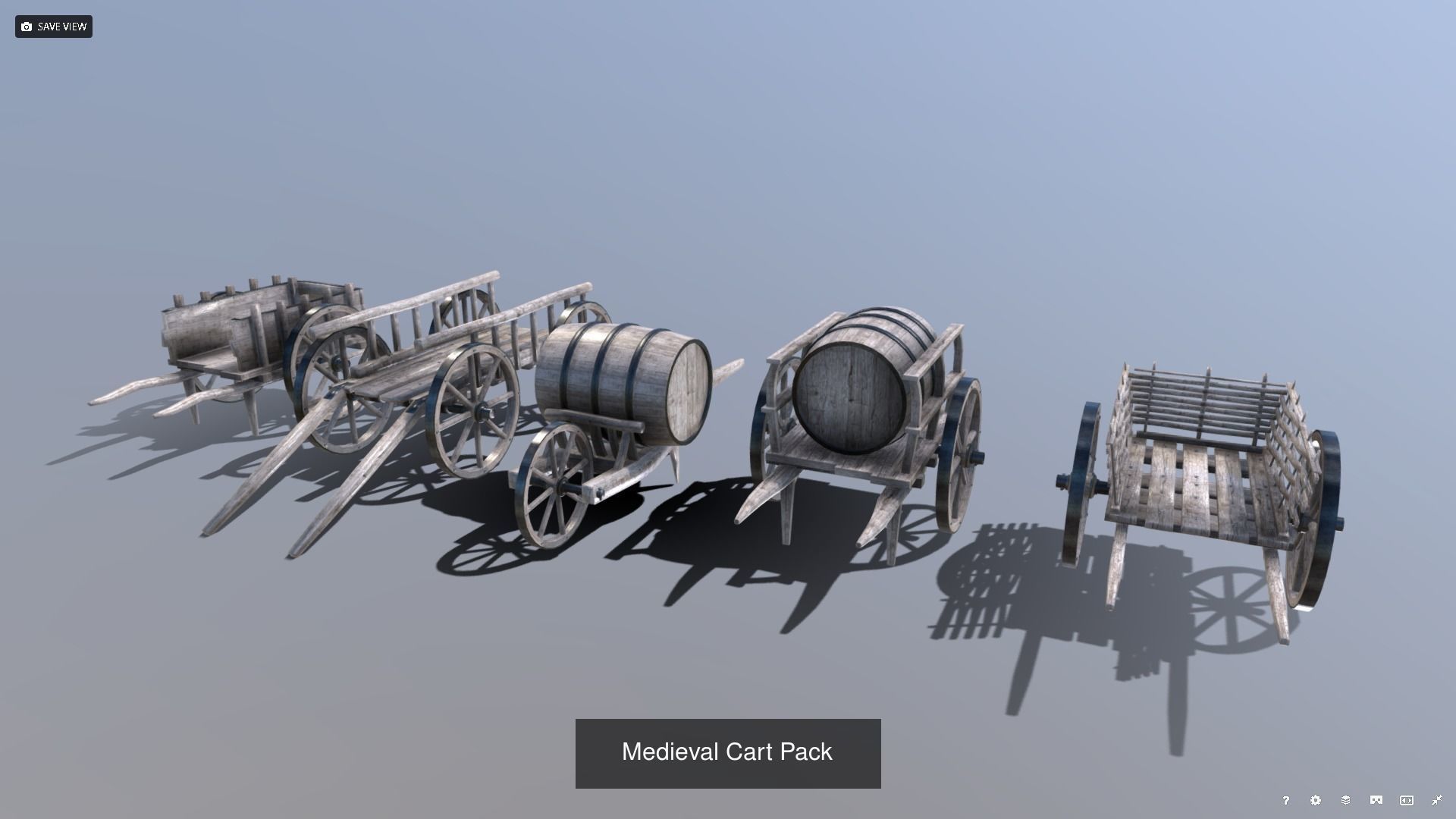 Medieval Multi-pack - Town Clutter 3D Model Collection_4