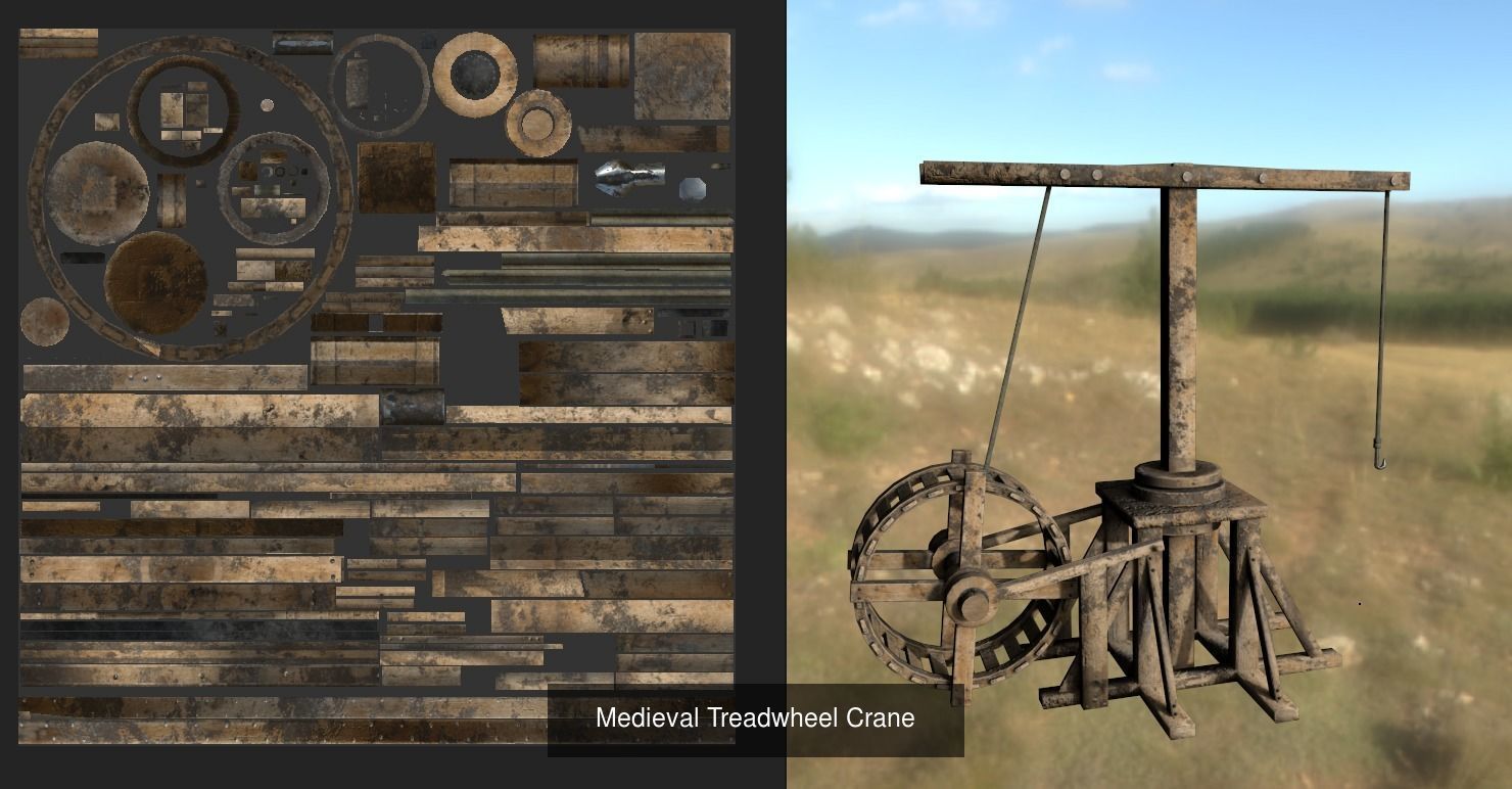 Medieval Multi-pack - Town Clutter 3D Model Collection_7