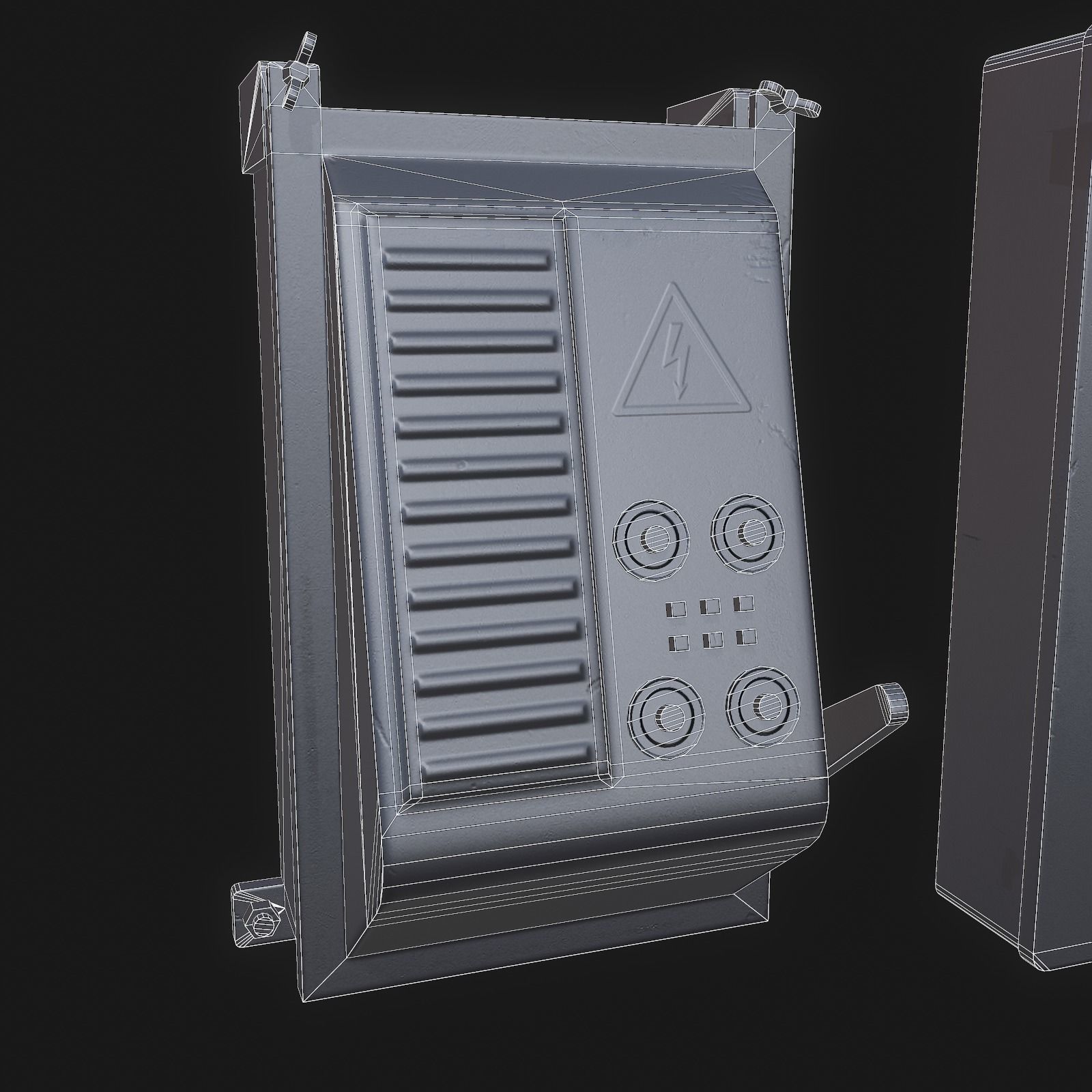 Electrical Boxes Free low-poly 3D model_12