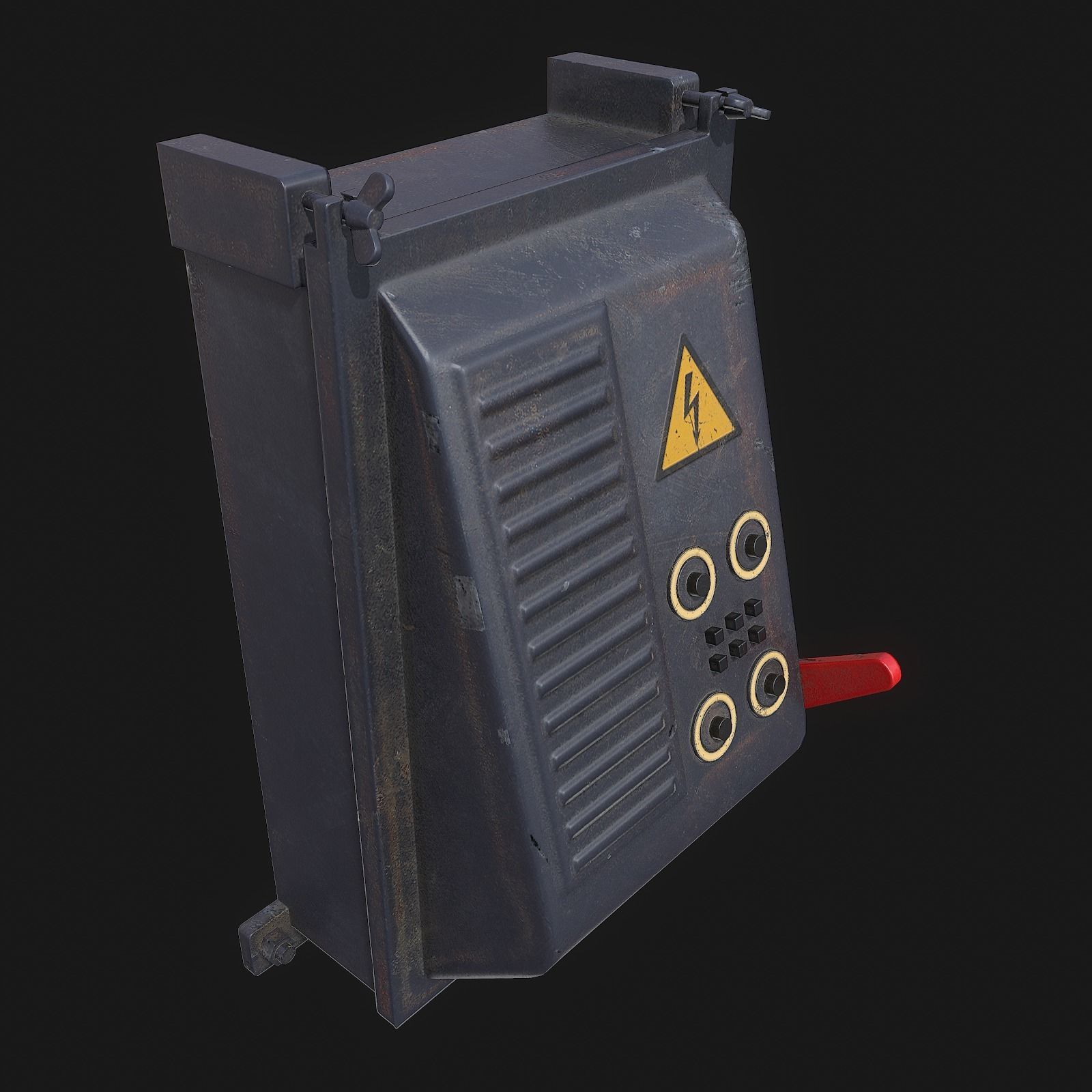 Electrical Boxes Free low-poly 3D model_3