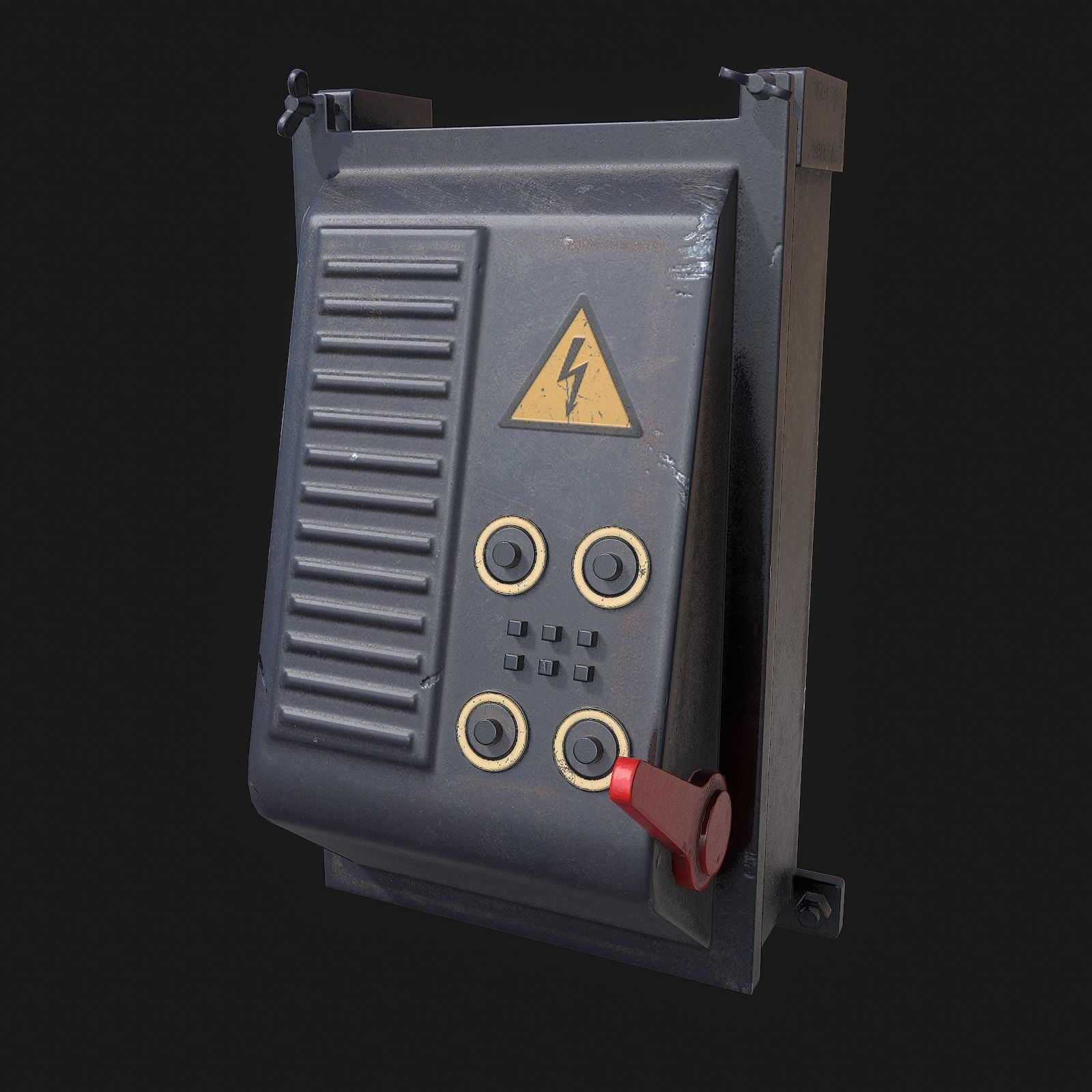 Electrical Boxes Free low-poly 3D model_2