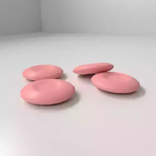 Strawberry Chocolate Coin 3D model