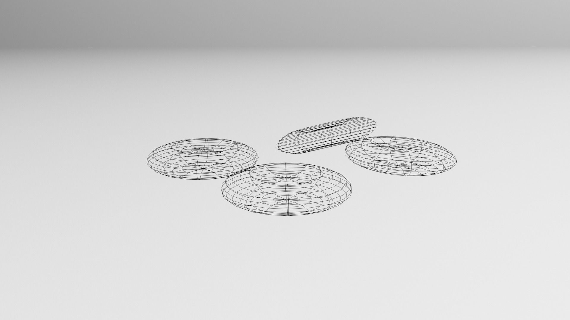 Mint Chocolate Coin 3D model_4