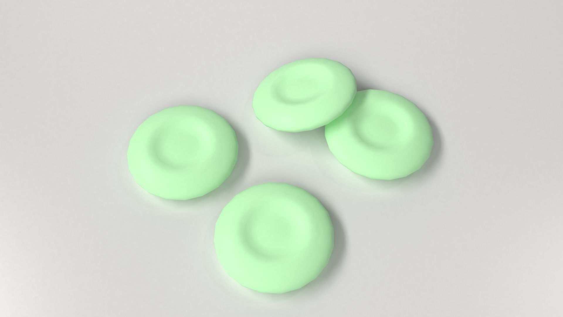 Mint Chocolate Coin 3D model_2