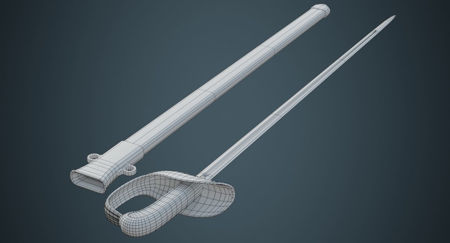 Saber 2A Low-poly 3D model_6