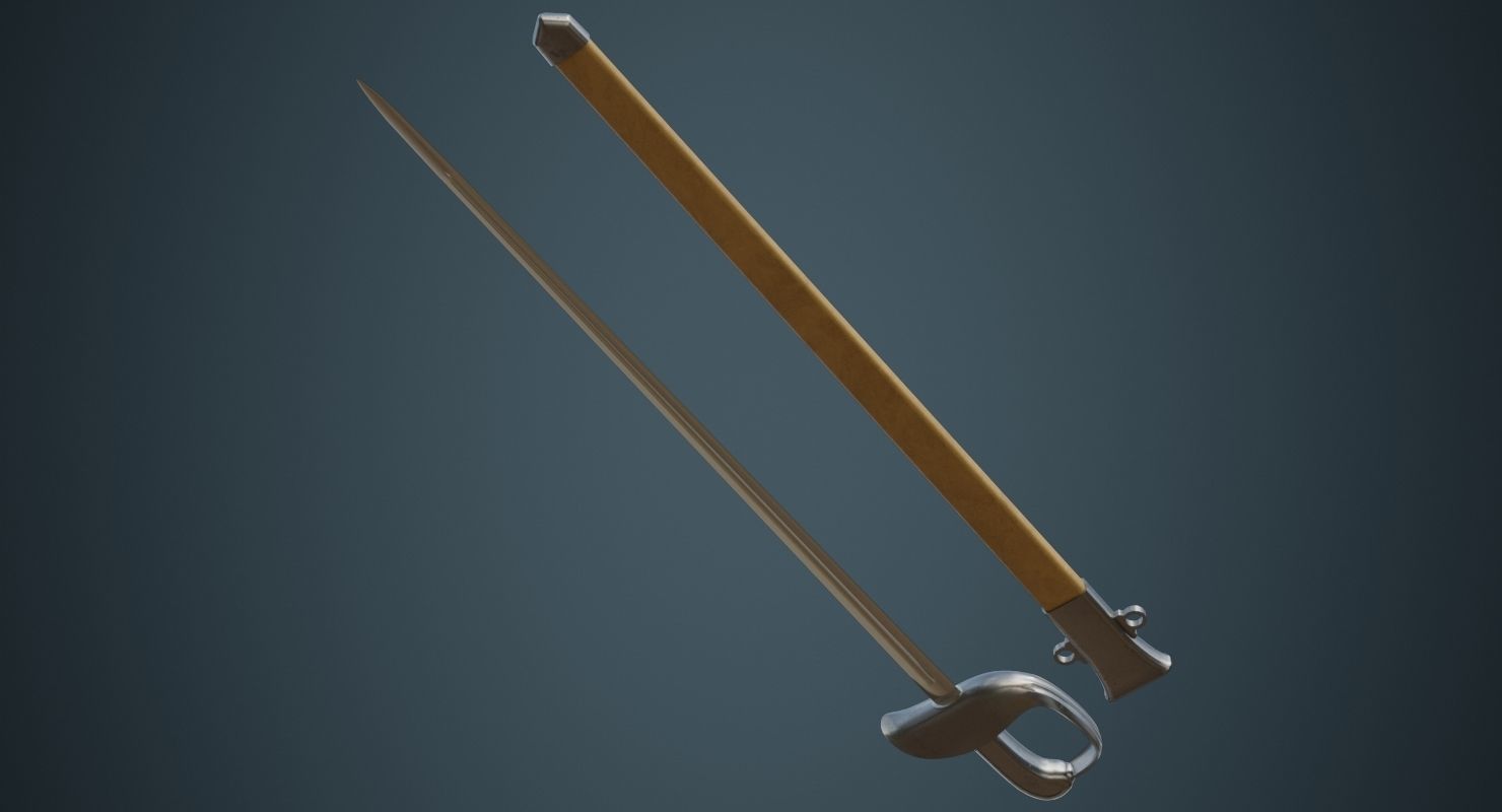 Saber 2A Low-poly 3D model_4