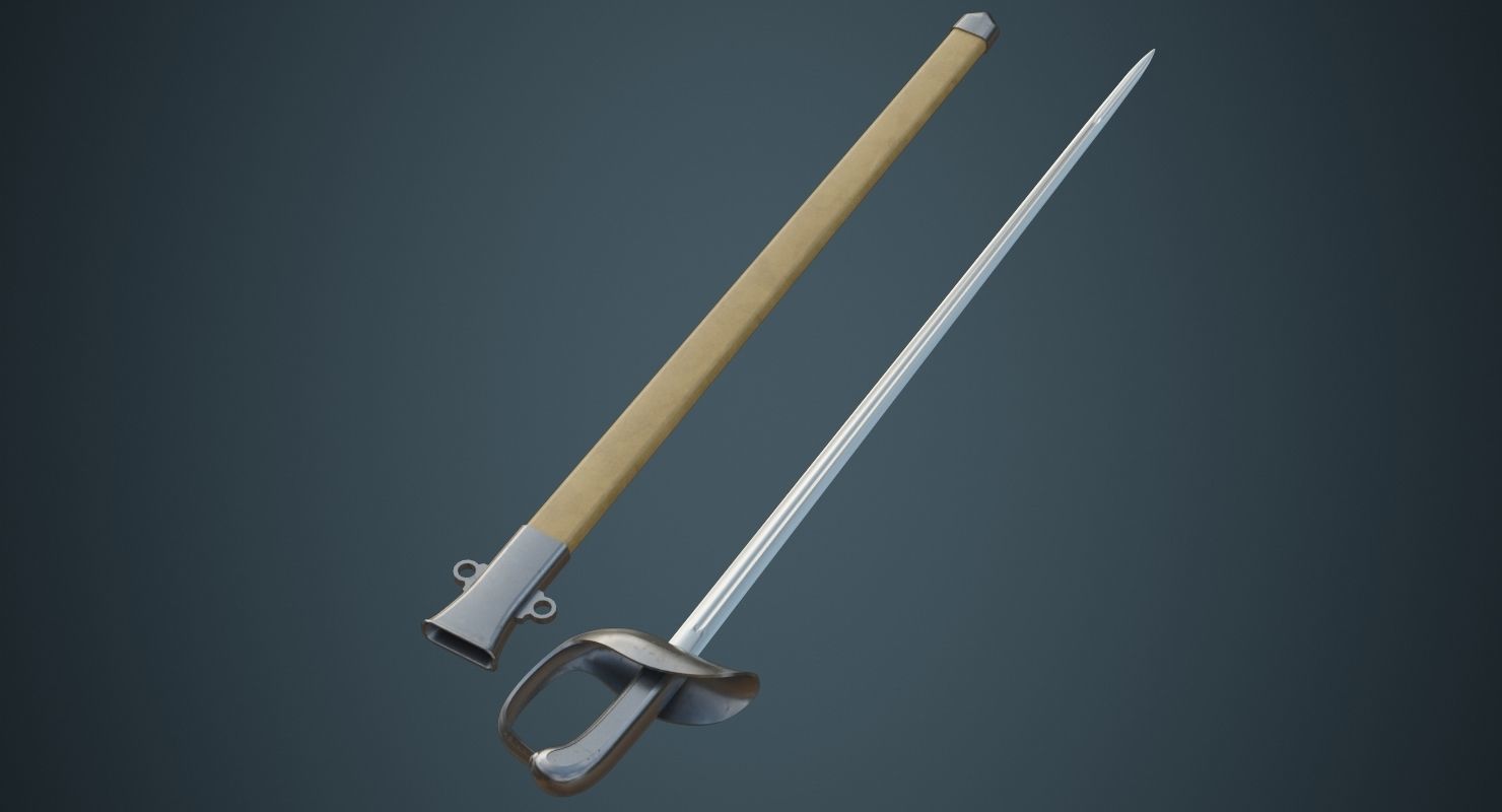Saber 2A Low-poly 3D model_2