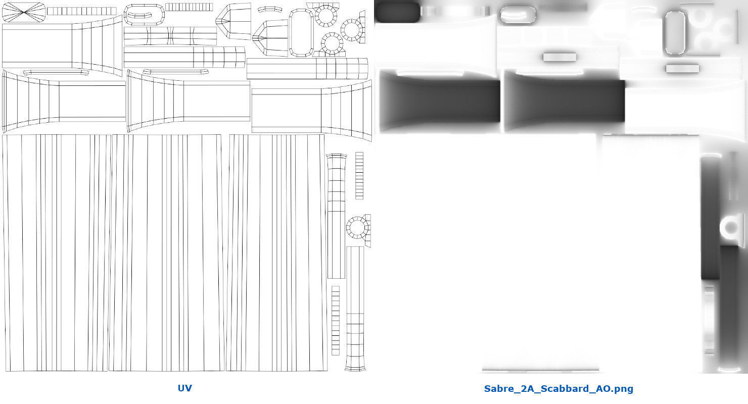 Saber 2A Low-poly 3D model_10