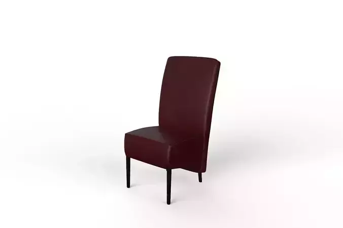 Chair burgundy leather
