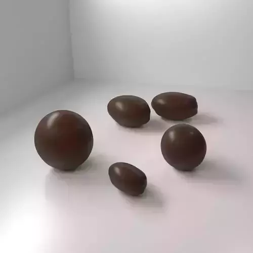 Milk Chocolate Drop 3D model