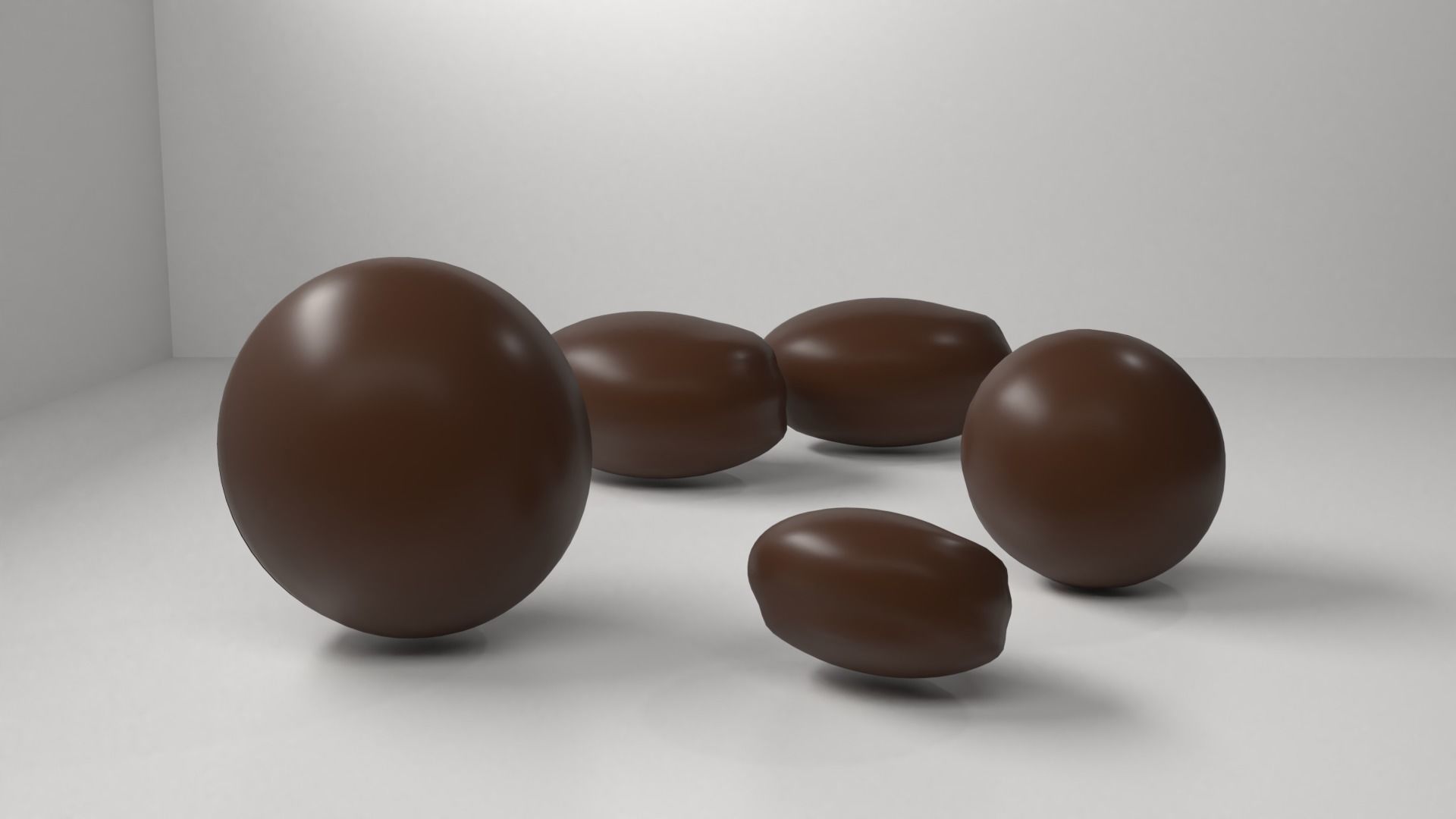 Milk Chocolate Drop 3D model_1