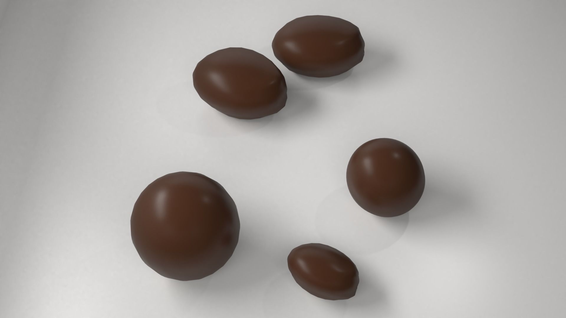 Milk Chocolate Drop 3D model_2