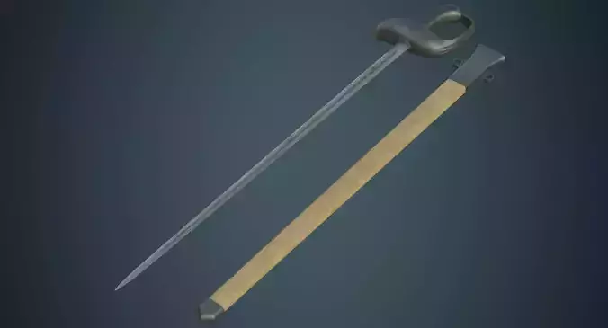 Sabre 2B Low-poly 3D model