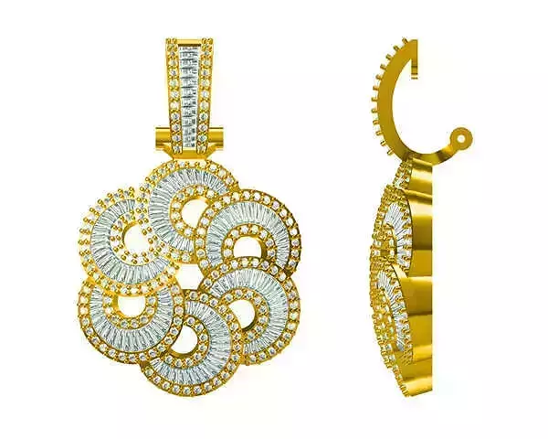 JCD Format Minimalist flower shape earrings