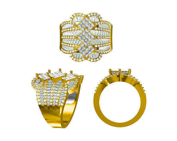 JCD Format Vintage engagement rings 3d jewelry files for sale 3D print model