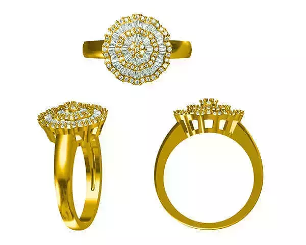 JCD Format Classic round shape engagement rings jewellery design