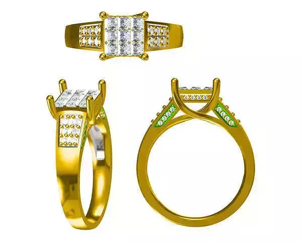 JCD Format Classic square engagement rings design course