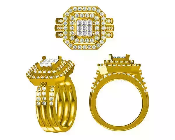 JCD Format  Diamond engagement rings cad jewellery design course 3D print model