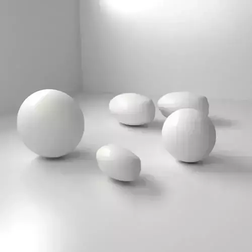 White Chocolate Drop 3D model