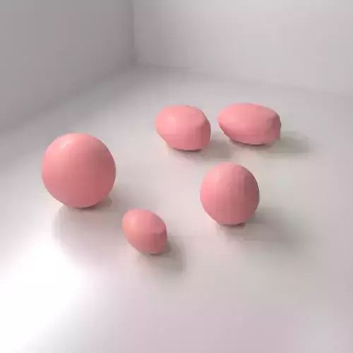 Strawberry Chocolate Drop 3D model