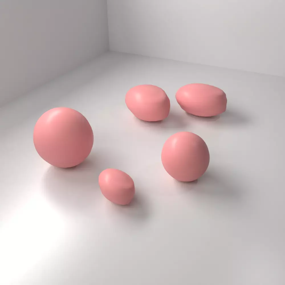 Strawberry Chocolate Drop 3D model_0
