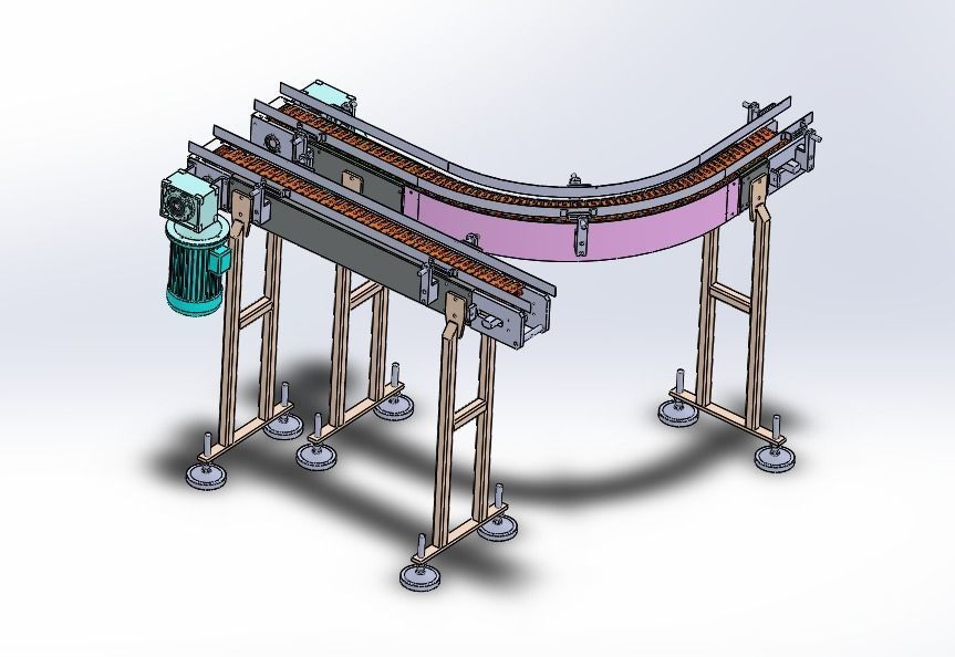 Conveyor assembly 3D model_14