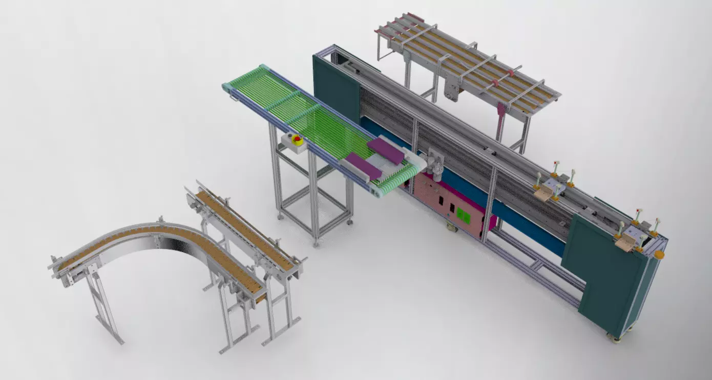Conveyor assembly 3D model_0