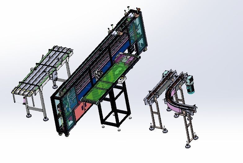 Conveyor assembly 3D model_19