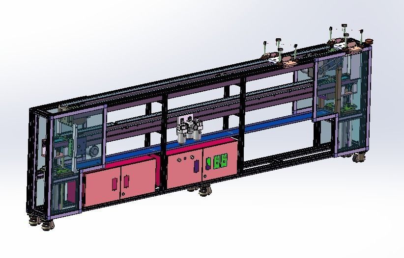Conveyor assembly 3D model_4