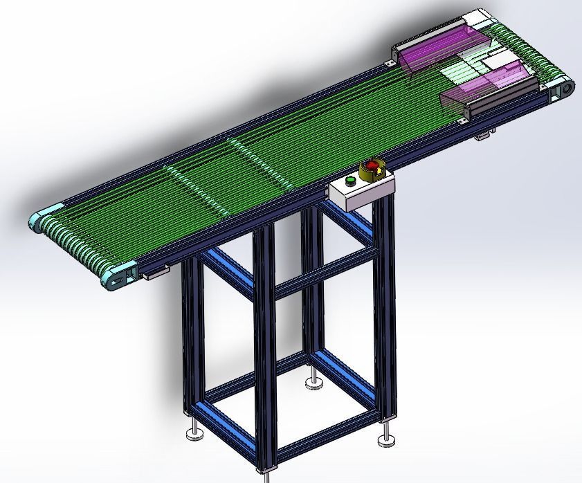 Conveyor assembly 3D model_12