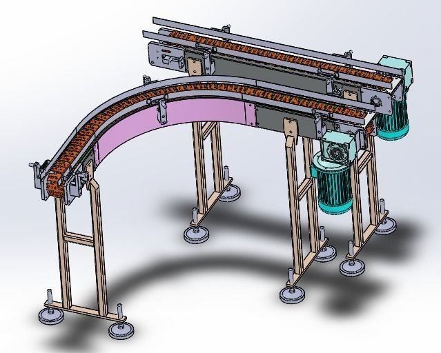 Conveyor assembly 3D model_15
