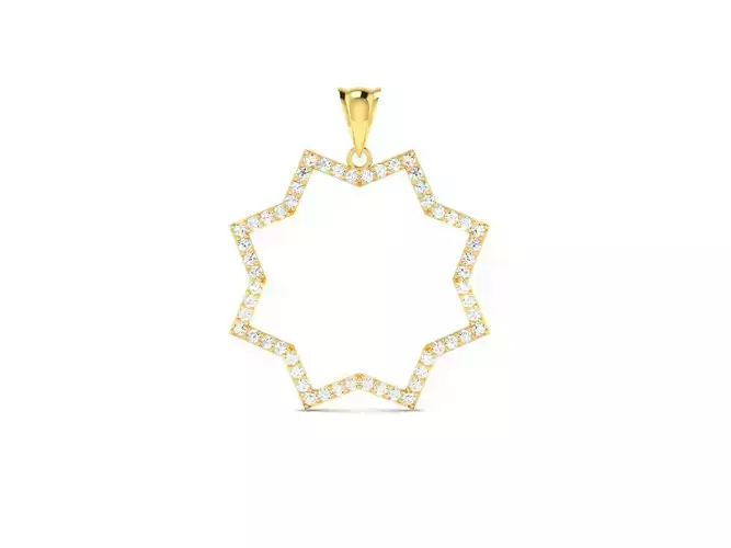 Women pendant 3dm render detail