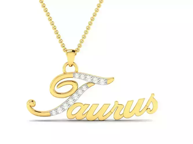 Taurus pendant 3dm render detail