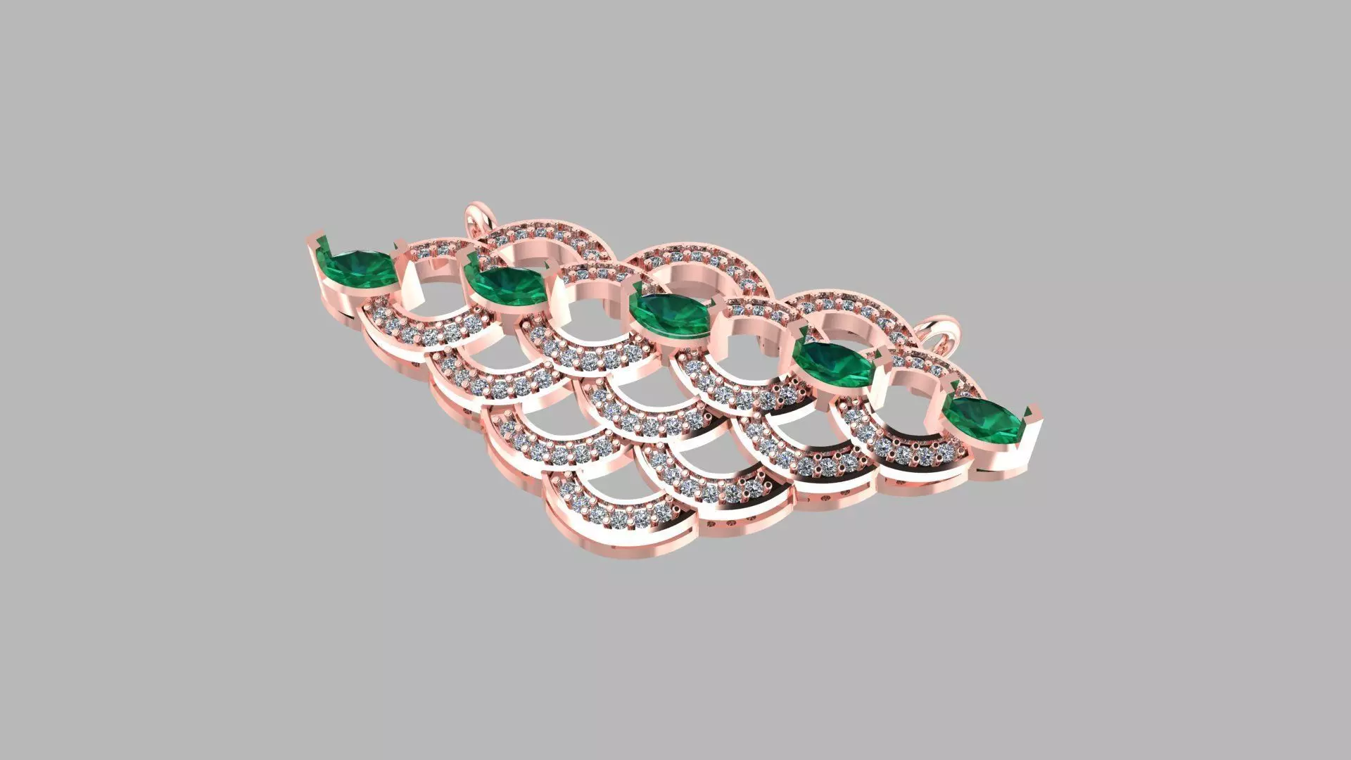  New jewelry diamond pendent 3D print model_0