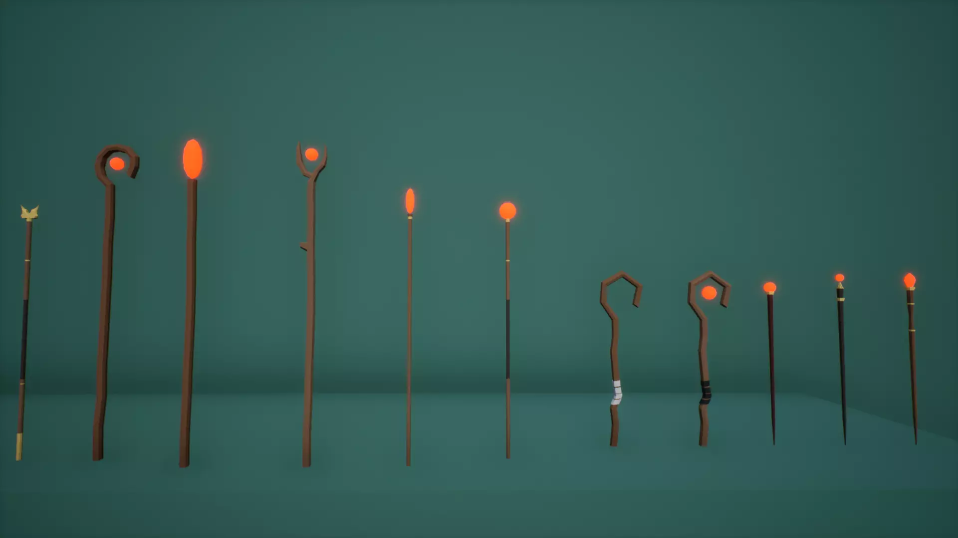 Lowpoly Fantasy Weapons Vol 2 Low-poly 3D model_0
