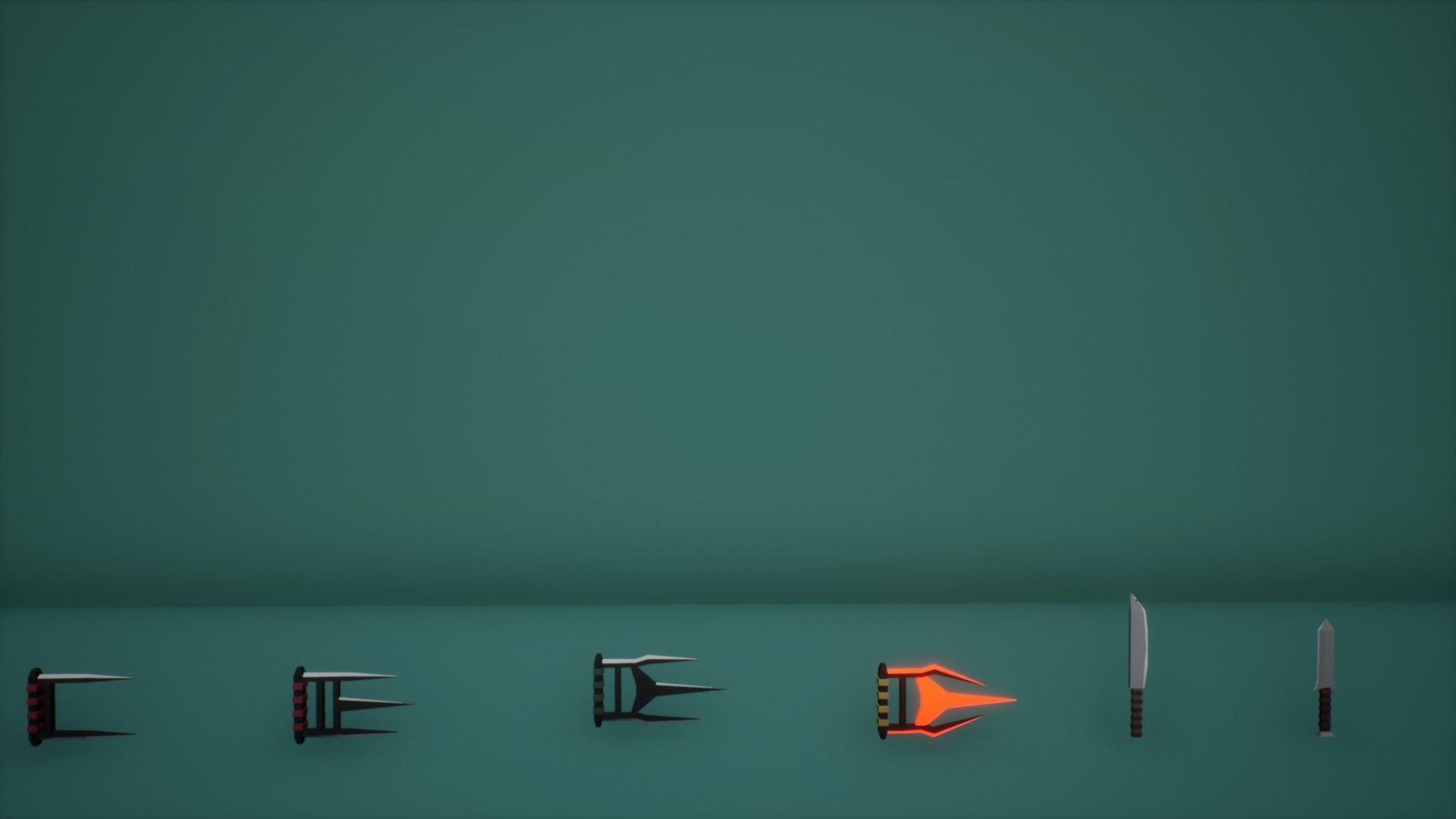 Lowpoly Fantasy Weapons Vol 2 Low-poly 3D model_2