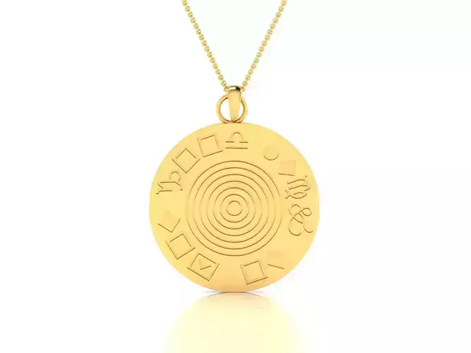 Women pendant 3dm render detail