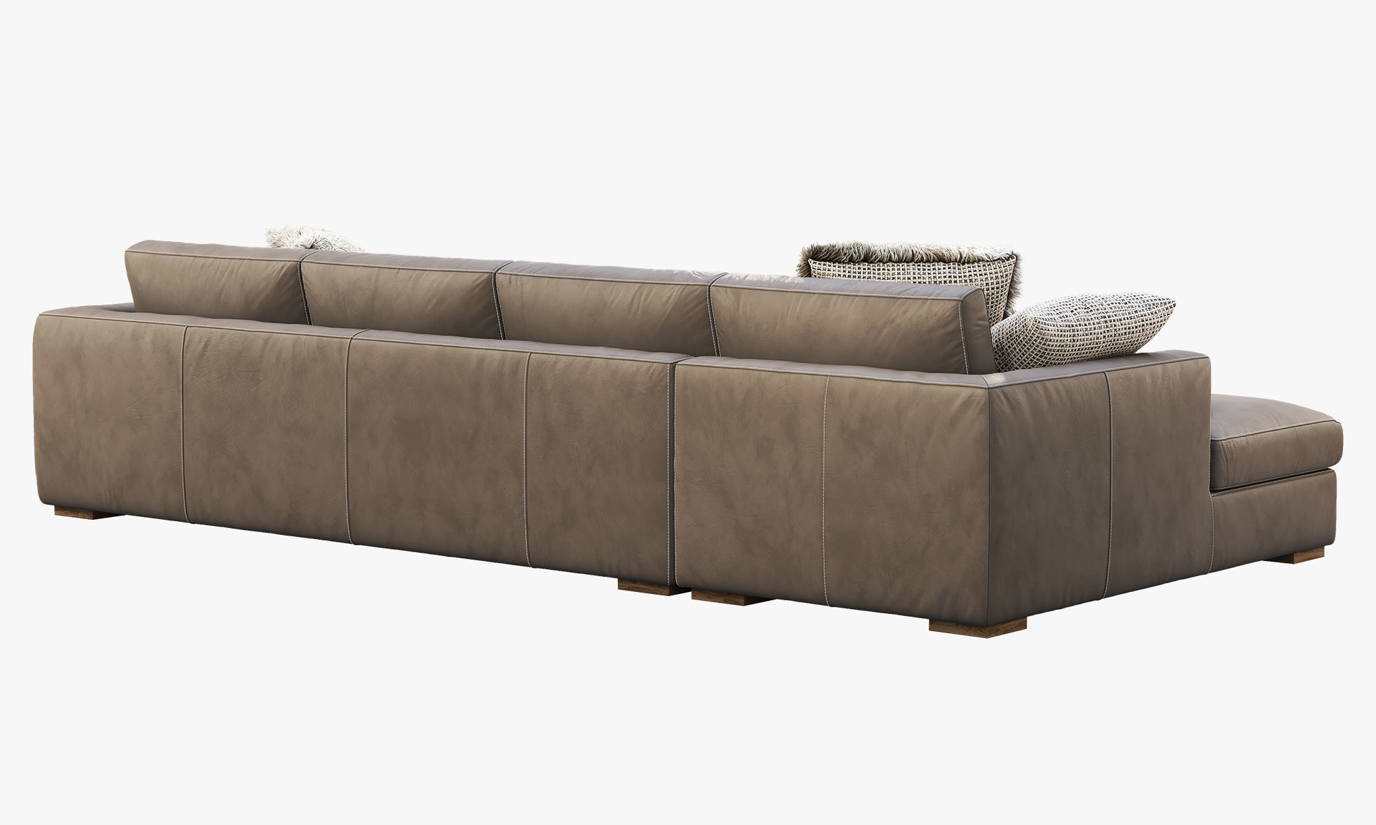 RH Modena Taper Arm Chaise Sectional Sofa 3D model_11