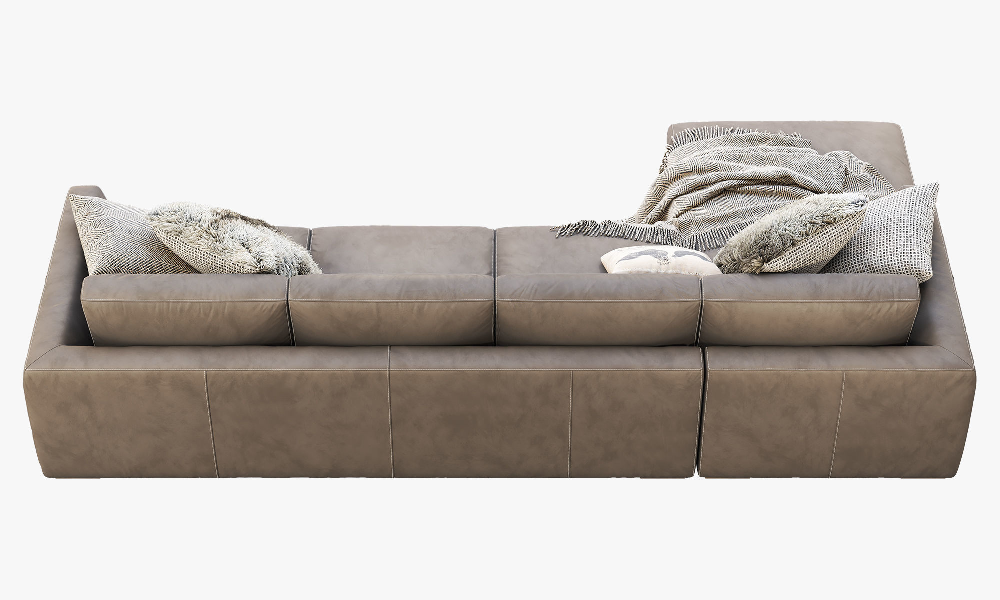 RH Modena Taper Arm Chaise Sectional Sofa 3D model_12