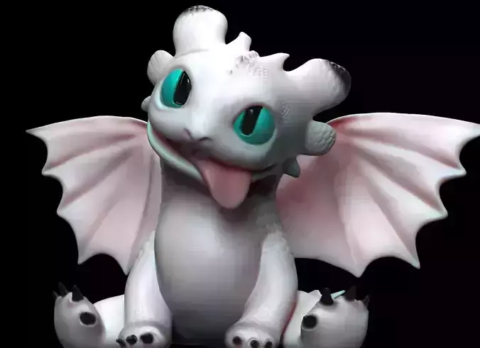 baby toothless 3D print model