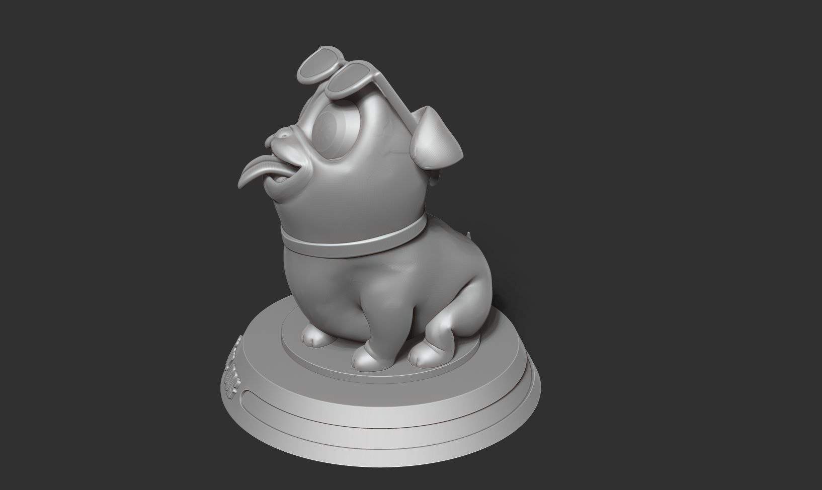 Play dog 3D print model_7