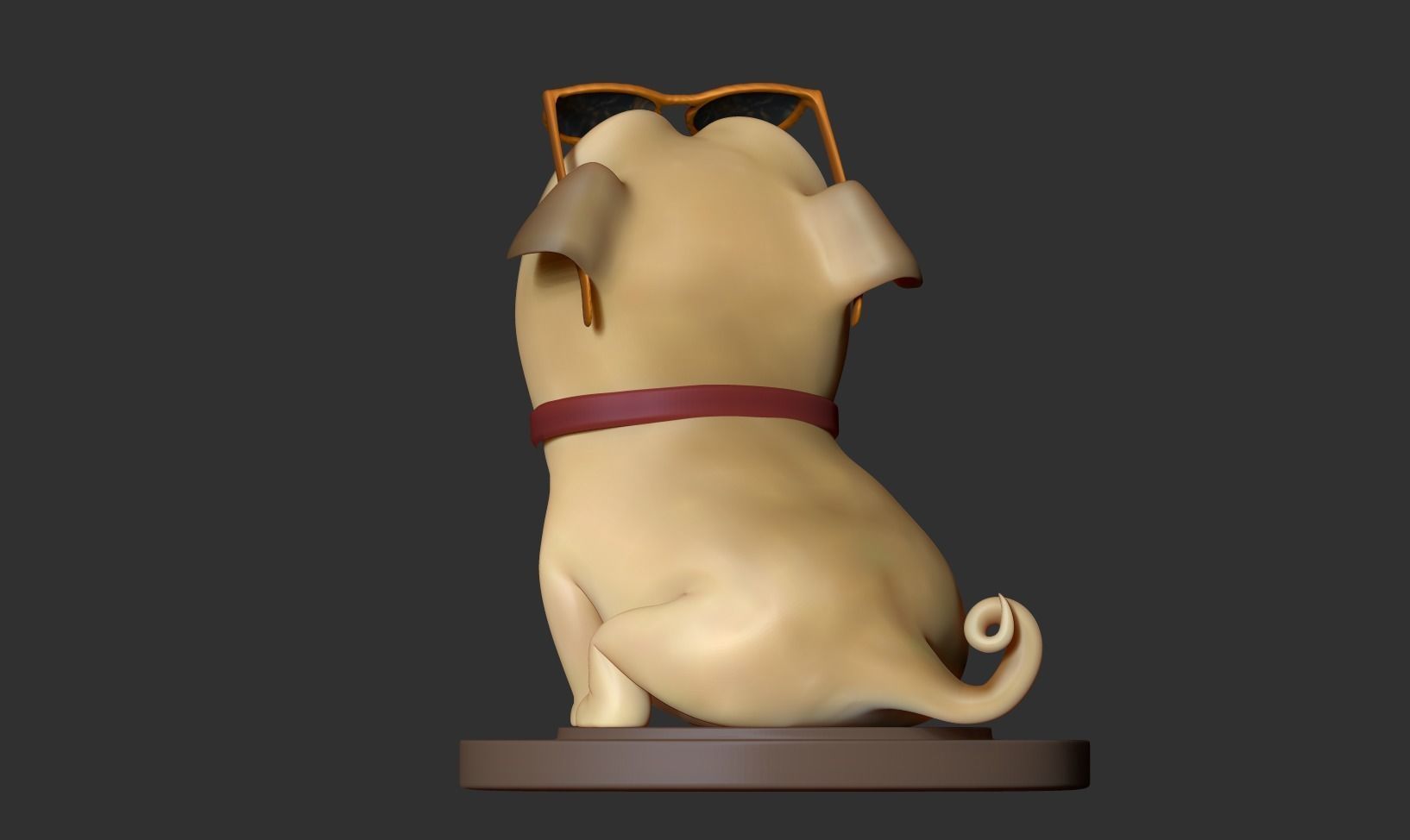 Play dog 3D print model_14